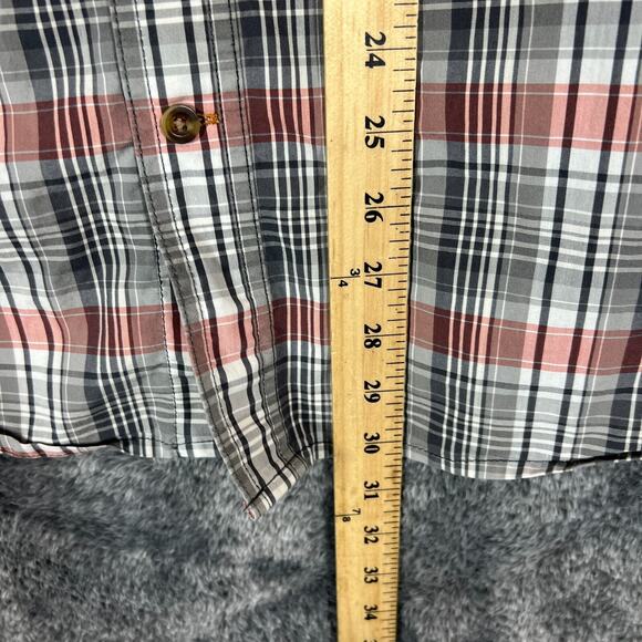 Carhartt Force Shirt Mens Large Relaxed Fit Plaid Short Sleeve 104259 Workwear - Picture 6 of 7